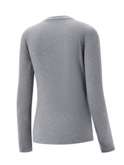 Women's Solid Warm Fleece Top - Autumn Winter Clothing