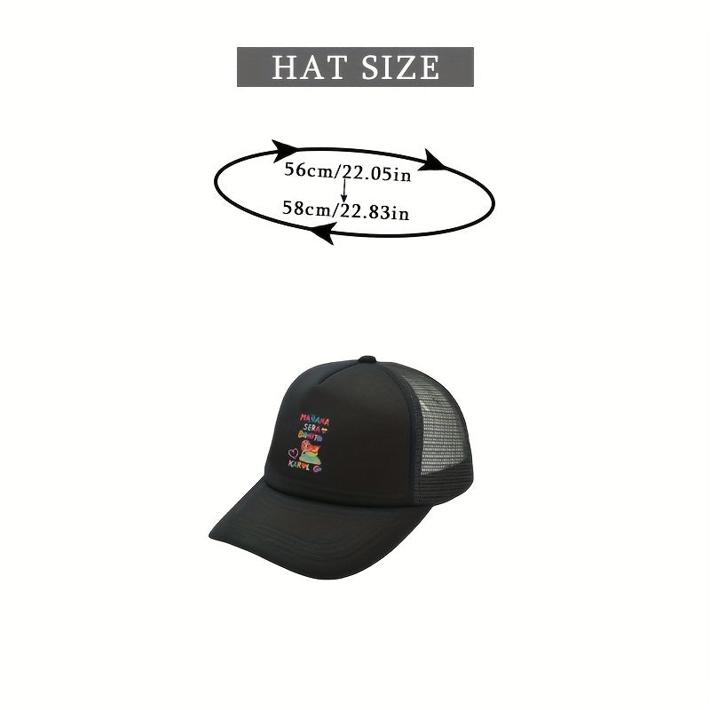 Mermaid Print Trucker Hat Candy Mesh Baseball Cap Lightweight Dad Hats
