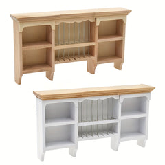 Dollhouse Wall Cabinet Hanging Cabinet Storage Toy House Furniture