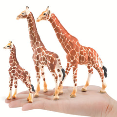 Lifelike Giraffe Figurine PVC Wild Animal Toy Educational Play & Home Decor