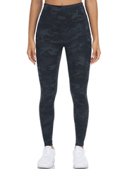 Camouflage Pattern Yoga Pants With Pocket High Stretch Leggings