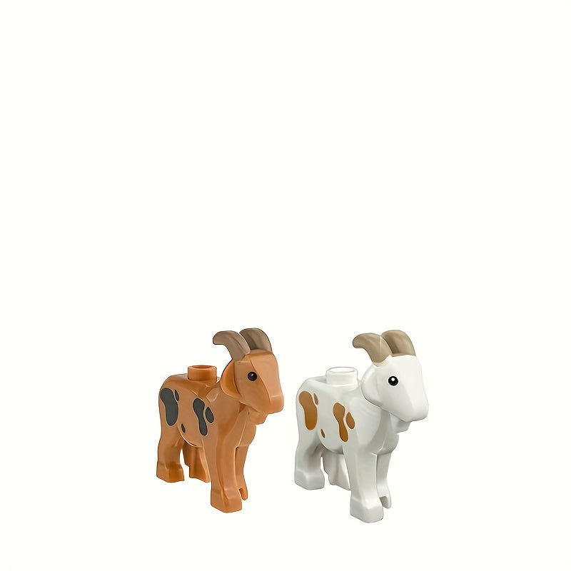 Wild Fun Goat MOC Desktop Ornament Building Block Set