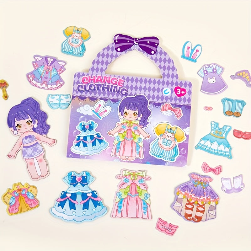 Princess Dress Up Fridge Sticker Toy