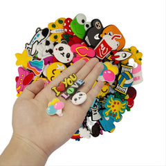136pcs PVC Cartoon Shoe Charms for Clog Sandals Decoration