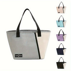 Classic Portable Lunch Bag Waterproof Aluminum Foil Insulated Bag