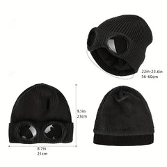 Windproof Warm Knitted Ski Hat Autumn Winter Outdoor Cap