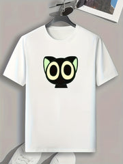 Cartoon Print Men's Graphic T shirt Casual Comfy Tees For Summer Mens Clothing