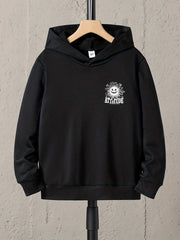 Girls' Flower Back Hooded Sweatshirt for Autumn