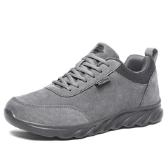 Men's Breathable Casual Lace Up Sneakers Comfortable Solid Shoes