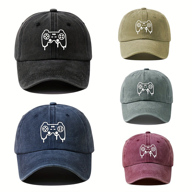 Game Console Printed Baseball Cap Vintage Dad Hat