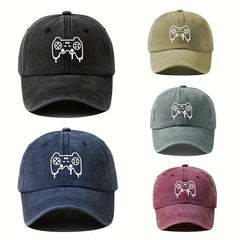Game Console Printed Baseball Cap Vintage Dad Hat