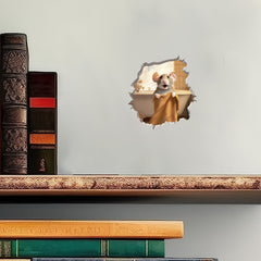 Lovely Mouse Bath Wall Sticker for Bedroom Living Room PVC Waterproof