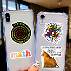 50pcs Math Series Waterproof Vinyl Stickers for Water Bottles Laptops Phones