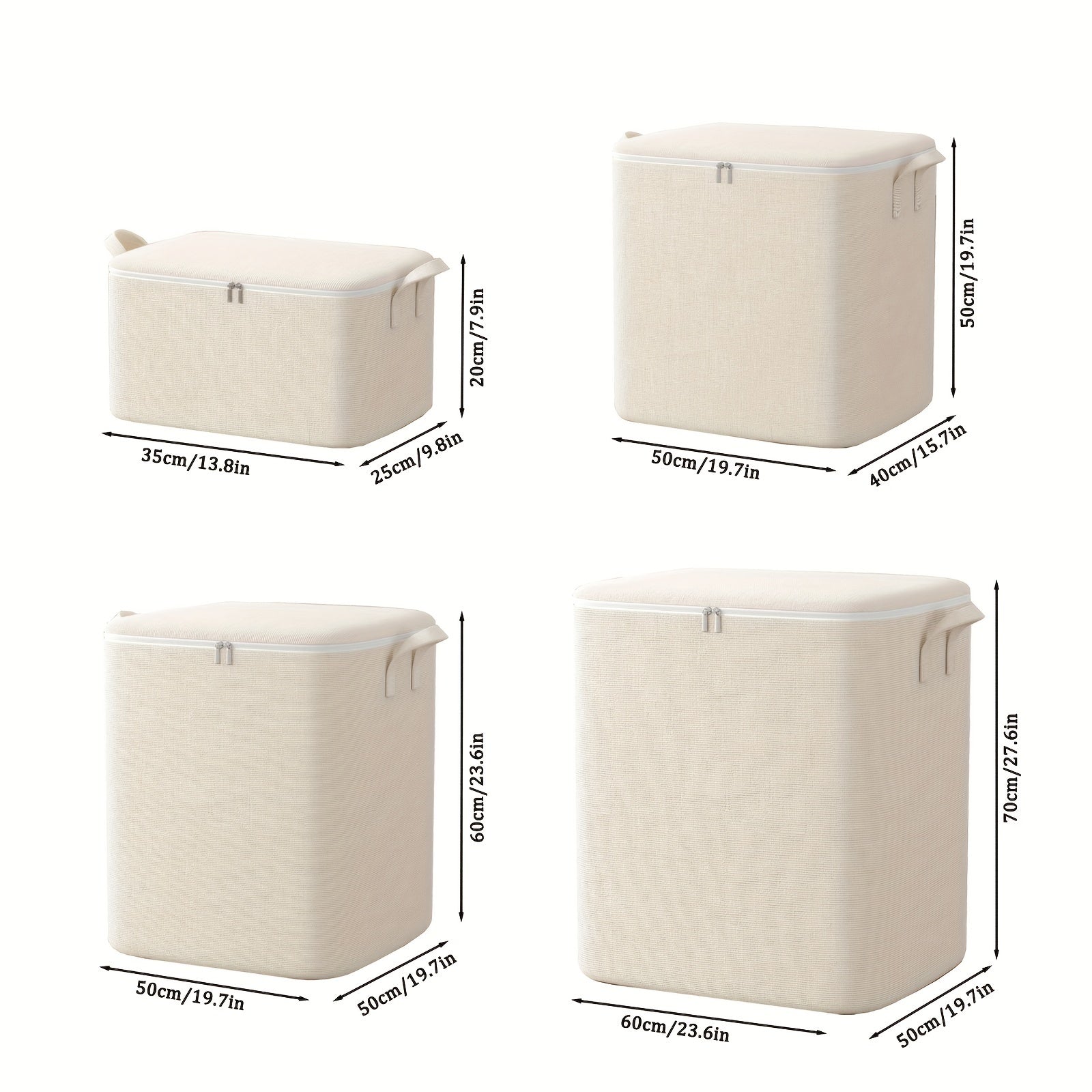 Large Capacity Storage Bag With Handles Portable Clothes Storage Bag