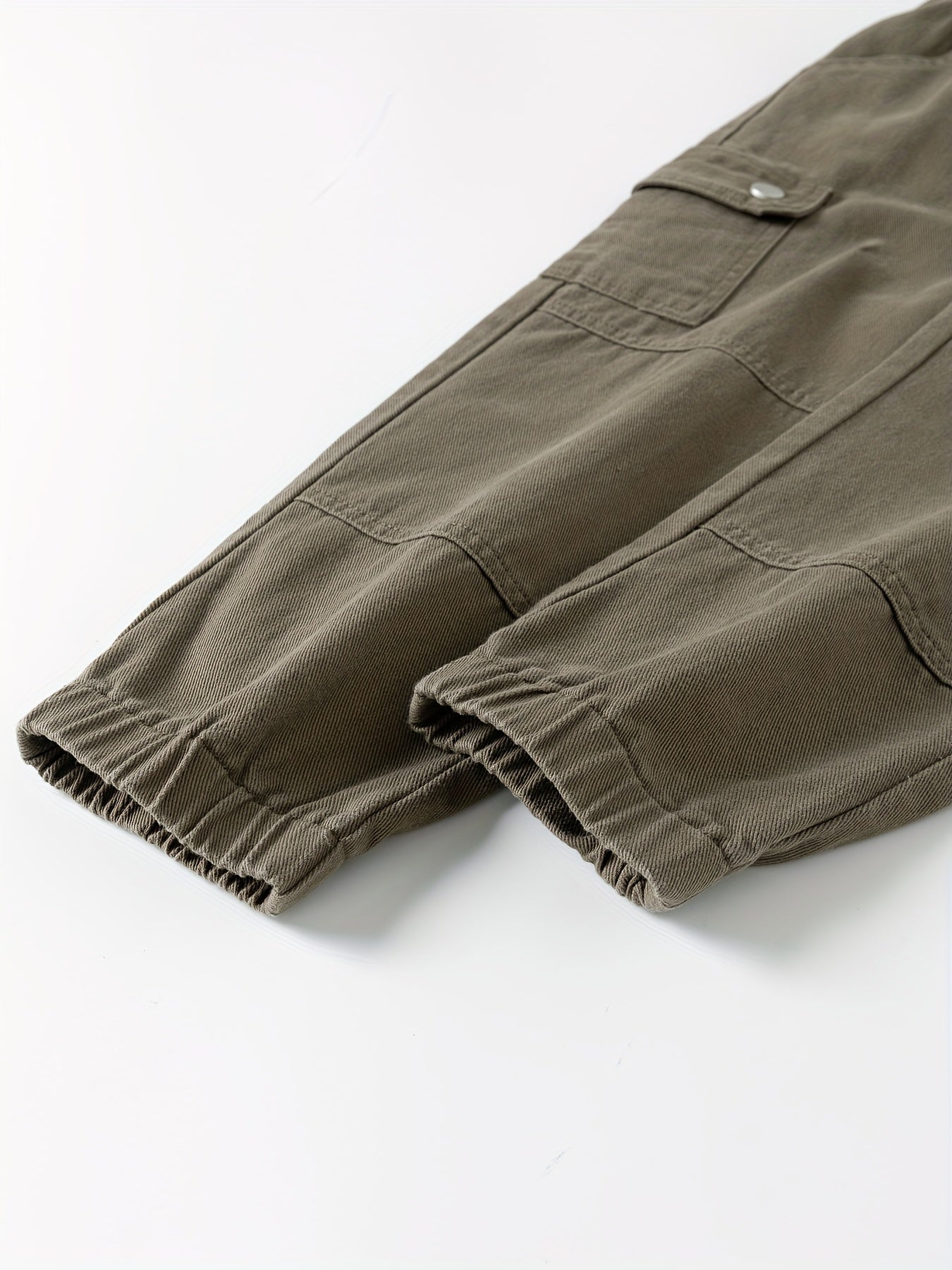 Boys Casual Cargo Pants Elastic Waist Jogger Pants With Pocket Kids Clothes