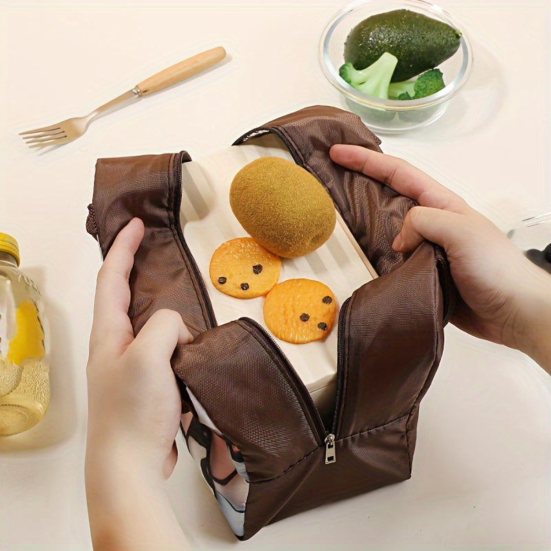 Camping & Picnic Bag Cartoon Pattern Portable Insulated Food Storage Bag