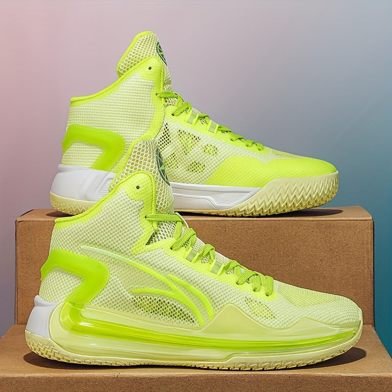 Men's Mesh Lace-up Sneakers for Running Basketball Gym