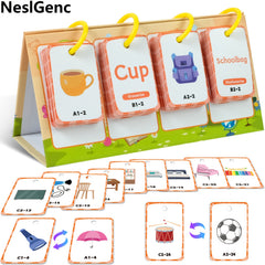 NeslGenc Daily Objects Vocabulary Flashcards for 3-6 Year Olds