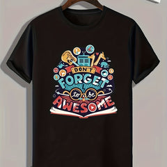 Men's Awesome Print Graphic T-shirt Casual Tee For Summer