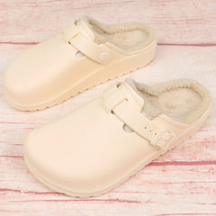 Women's Plush Lined Clogs Slip On Winter Shoes