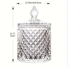 Glass Jewelry Storage Box Desk Organizer Room Decor Home Decor