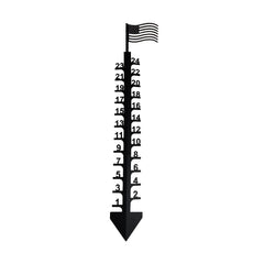 Snow Gauge Outdoor Iron Art Snowflake Snowfall Measuring Gauge Metal Elk Garden