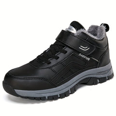 Non Slip Fur Fleece Lined Thermal Snow Boots Slip On Wear Resistance Warm