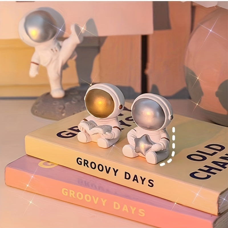 Astronaut Phone Holder Space Themed Creative Gift Desktop Decoration Handicraft