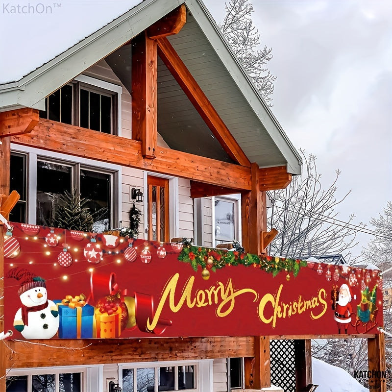 Large Merry Christmas Banner - Outdoor and Indoor Decoration