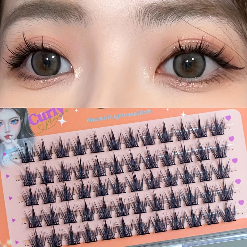 Wild Devil False Eyelashes Thin Band Natural Style Extension For Beginners
