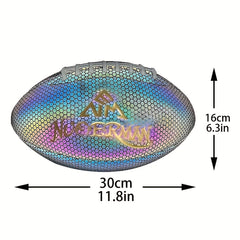 Colorful Honeycomb Reflective Ball for Rugby Training