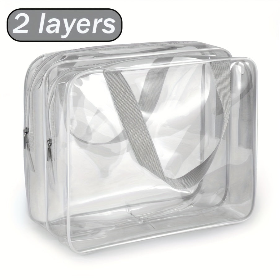 Clear Toiletry Bag Women Travel Essentials Small Cosmetic Make Up Bag
