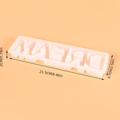 Crystal Epoxy Mold DREAM Table Decoration Jewelry Silicone Mold