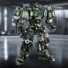 1403pcs Green Mecha Building Block Construction Toy Set