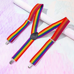 Men's Rainbow Suspenders for Students