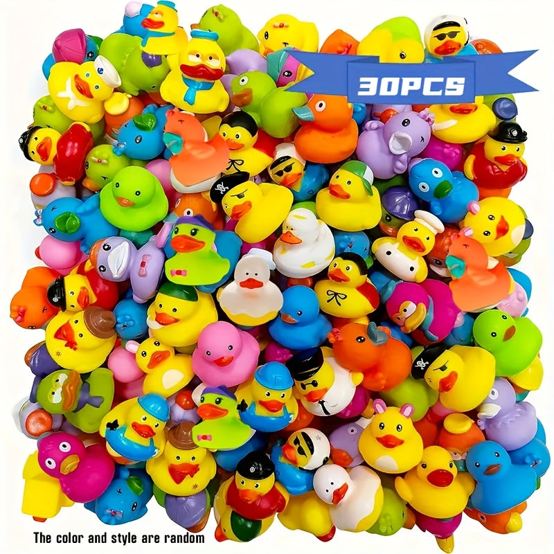 Colorful Floating Ducks Kids Bath Toys Car Home Decoration Summer Party Gift