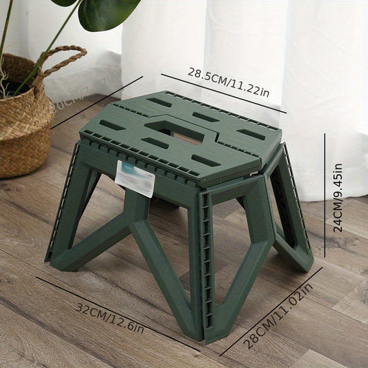 Outdoor Camping Folding Stool Portable Fishing Stool Plastic Short Stool