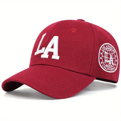 Unisex LA Embroidery Baseball Cap for Spring and Autumn