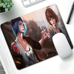Anime Girl Mousepad Two Friends Gaming Table Mat