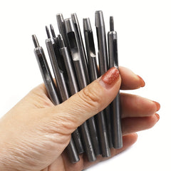 10pcs Leather Hole Punch Cutter Set Leather Working Tools DIY Craft Tool Kit