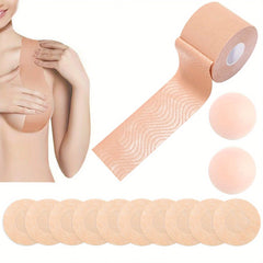Invisible Breast Lift Tape & 5 Pairs Nipple Pasties