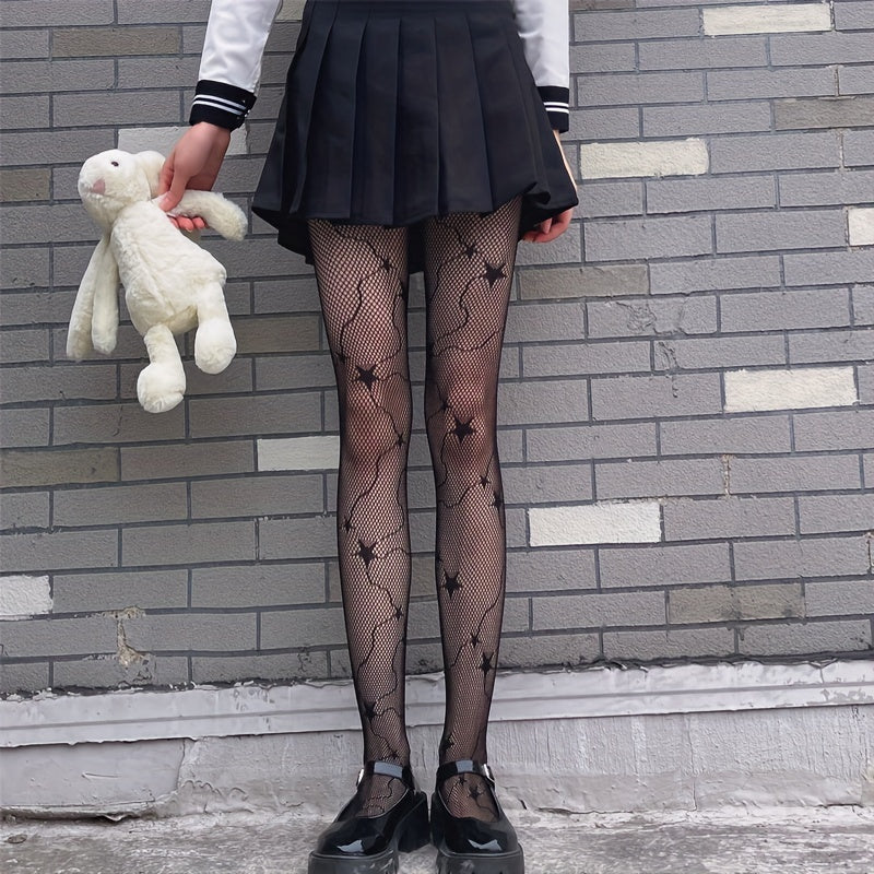 Fishnet Tights High Waist Mesh Pantyhose Stockings