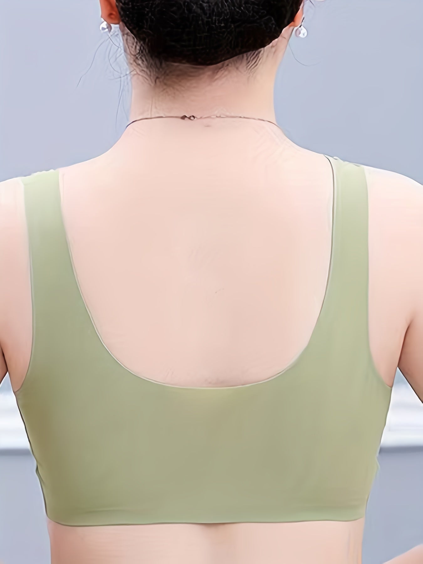 3pcs Lace Wireless Bras Front Buckle Women's Lingerie