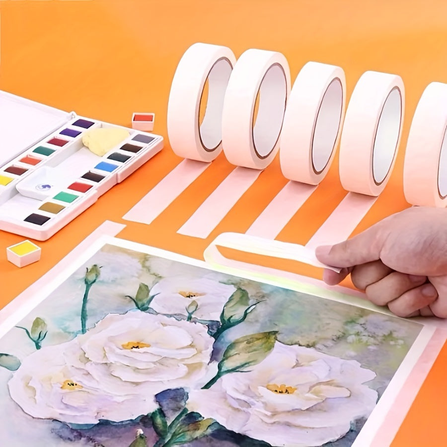 20M High Adhesive Textured Paper Tape for Spray Painting & Decoration