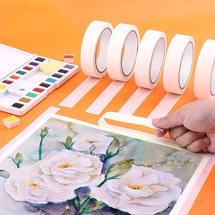 20M High Adhesive Textured Paper Tape for Spray Painting & Decoration