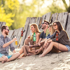 Outdoor Wine Bottle Holder for Beach Camping Picnic Patio
