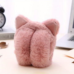Foldable Large Cat Head Earmuffs Warm Ear Warmer