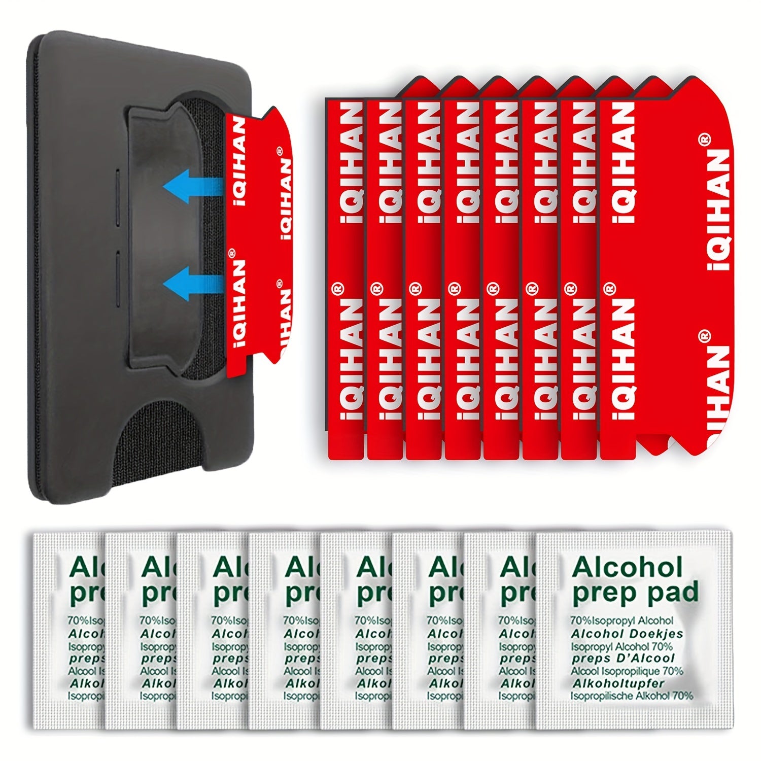 8pcs Replacement Sticky Adhesive Tapes for Socket Up Wallet & Socket Wallet Plas