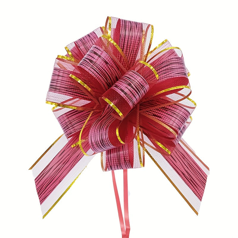 2pcs 3D Ball Lace Ribbon Streamers Festive Decoration