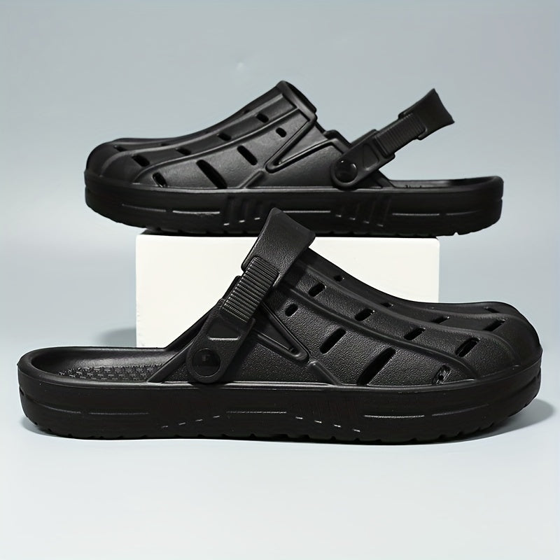 Men's Lightweight Comfy Clogs Hollow Out Non Slip Garden Shoes